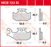 TRW BRAKE PAD TRW MCB723SI | MCB723SI