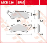 TRW BRAKE PAD SINTER SCOOTER 125+ | MCB726SRM