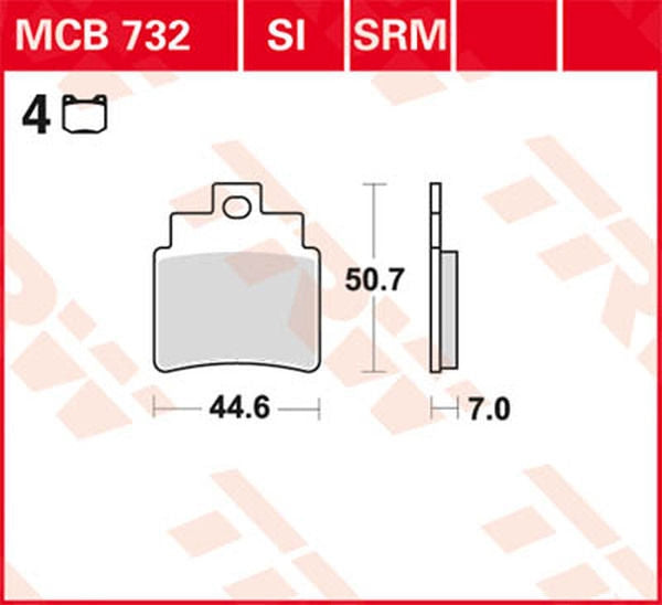 TRW BRAKE PAD TRW MCB732 | MCB732