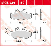 TRW BRAKE PAD TRW MCB734 | MCB734