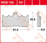 TRW BRAKE PAD TRW MCB736 | MCB736