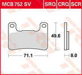 TRW BRAKE PAD TRW MCB752SV | MCB752SV