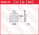 TRW BRAKE PAD TRW MCB75 | MCB75