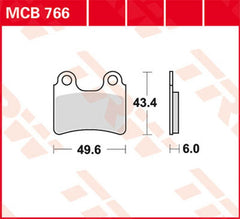 TRW BRAKE PAD TRW MCB766 | MCB766