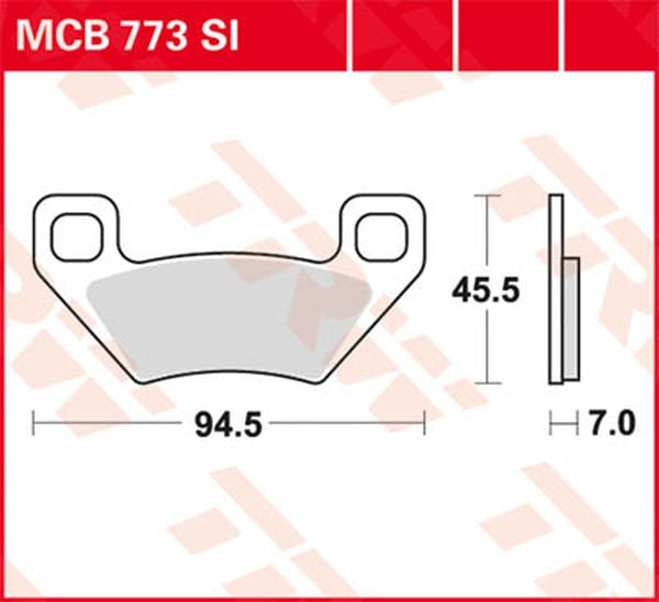 TRW BRAKE PAD TRW MCB773SI | MCB773SI