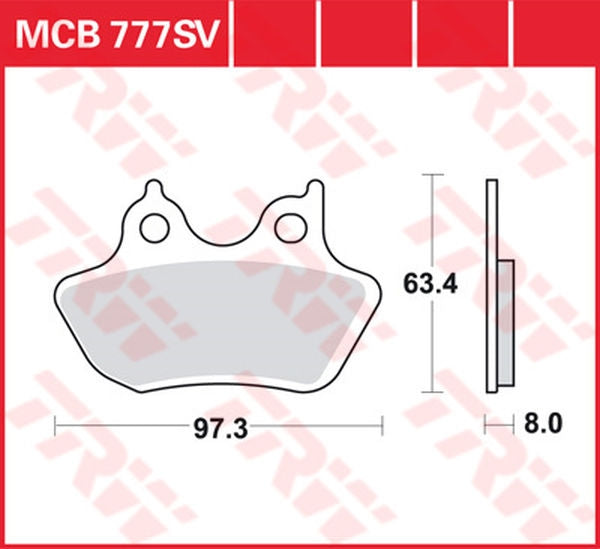 TRW BRAKE PAD TRW MCB777SV | MCB777SV