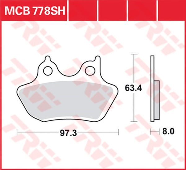 TRW BRAKE PAD 44082-00C | MCB778SH