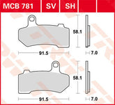 TRW BRAKE PAD TRW MCB781SV | MCB781SV