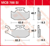 TRW BRAKE PAD TRW MCB788SI | MCB788SI