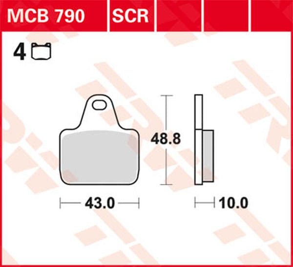 TRW BRAKE PAD SINTER RACE LON | MCB790SCR