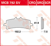TRW BRAKE PAD SINTER RACE LONGLIFE | MCB792SCR