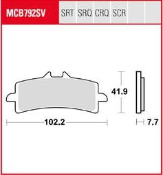 TRW BRAKE PAD TRW | MCB792TRQ