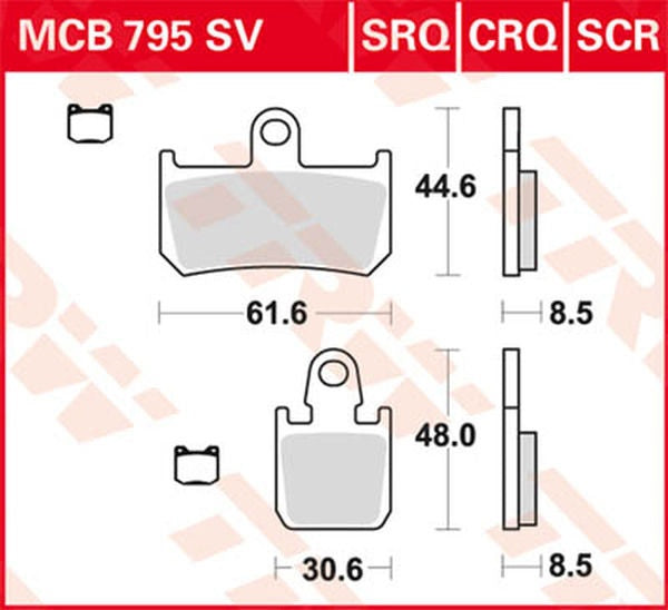 TRW BRAKE PAD TRW MCB795CRQ | MCB795CRQ