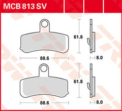 TRW BRAKE PAD TRW MCB813SV | MCB813SV
