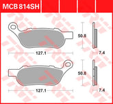TRW BRAKE PAD TRW MCB814SH | MCB814SH