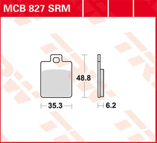 TRW BRAKE PAD ORGANIC STREET | MCB827