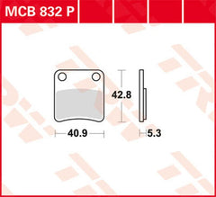 TRW BRAKE PAD TRW MCB832P | MCB832P