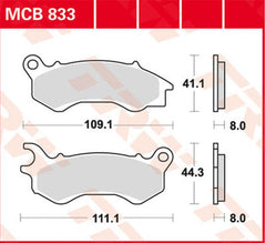 TRW BRAKE PAD SINTER SCOOTER | MCB833SRM