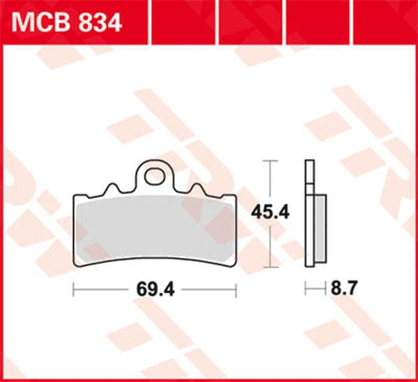 TRW BRAKE PAD SINTER ROAD | MCB834SV