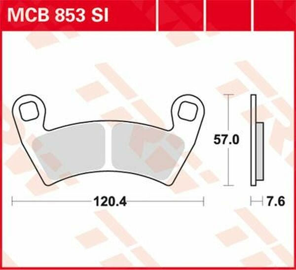 TRW BRAKE PAD SINTER OFFROAD | MCB853SI