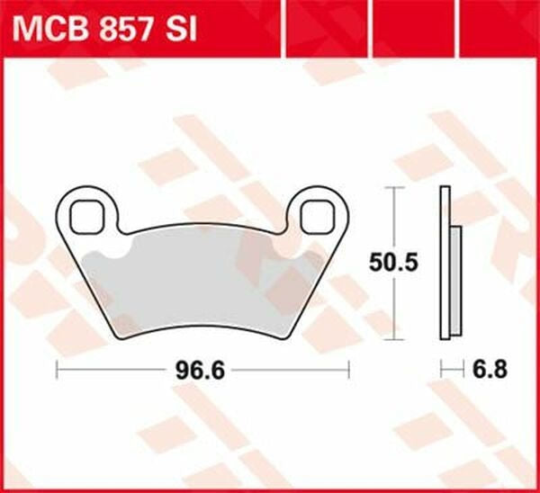 TRW BRAKE PAD SINTER OFFROAD | MCB857SI