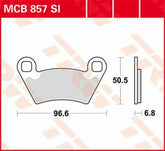 TRW BRAKE PAD SINTER OFFROAD | MCB857SI