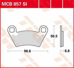 TRW BRAKE PAD SINTER OFFROAD | MCB857SI