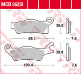 TRW BRAKE PAD SINTER OFFROAD | MCB862SI