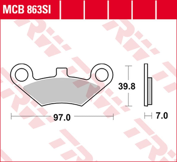 TRW BRAKE PAD SINTER OFFROAD | MCB863SI