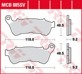 TRW BRAKE PAD SINTER | MCB885SV
