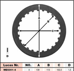 TRW CLUTCH STEEL PLATE SET | MES426-9