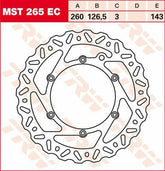 TRW BRAKE ROTOR FIX WAVE L/R | MST265EC