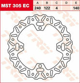 TRW BRAKE ROTOR FIX WAVE L/R | MST305EC