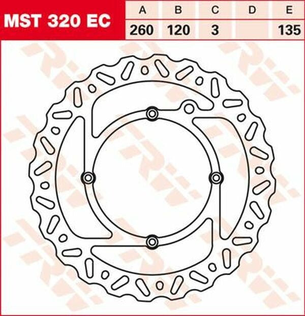 TRW BRAKE ROTOR FIX WAVE L/R | MST320EC