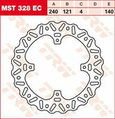 TRW BRAKE ROTOR FIX WAVE L/R | MST328EC