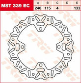 TRW BRAKE ROTOR FIX WAVE L/R | MST339EC
