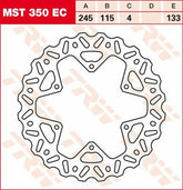 TRW BRAKE ROTOR FIX WAVE L/R | MST350EC