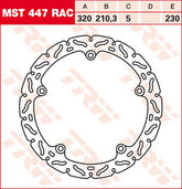 TRW BRAKE ROTOR FIX RAC L/R | MST447RAC