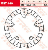 TRW BRAKE ROTOR FIX ROUND L/R | MST449