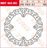 TRW BRAKE ROTOR FIX WAVE L/R | MST463EC