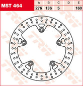 TRW BRAKE ROTOR FIX ROUND L/R | MST464