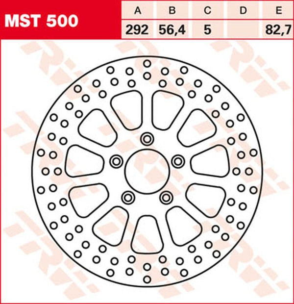 TRW FRONT BRAKE DISC XL/BT | MST500