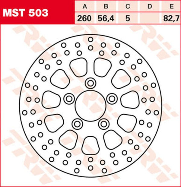 TRW REAR BRAKE DISC SPORTSTER | MST503