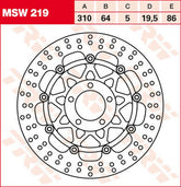 TRW ROTOR TRW MSW219 | MSW219