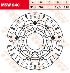 TRW ROTOR TRW MSW240 | MSW240