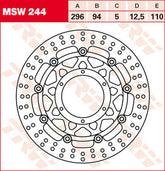 TRW ROTOR TRW MSW244 | MSW244