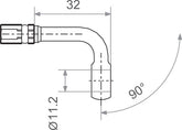 TRW BANJO 7/16" 90 BK | MV11D90S