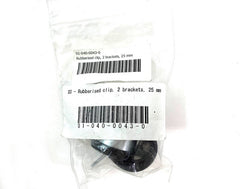 TOURATECH / ツアラテック Rubberised clip, 2 brackets, 25 mm | 01-040-0043-0