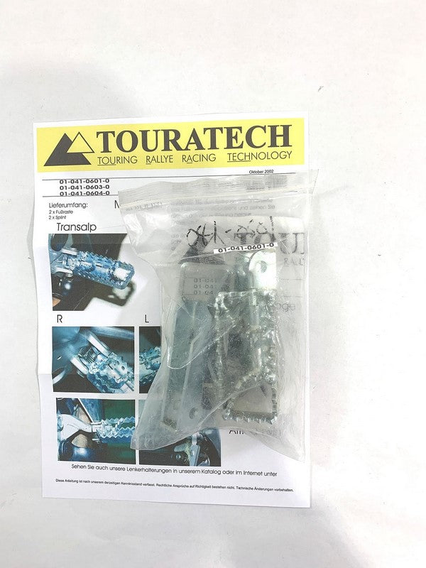 TOURATECH / ツアラテック Rallye footpegs Honda TransAlp and Suzuki V-Strom from 2002 to 2007/ Kawasaki KLV 1000 | 01-041-0601-0