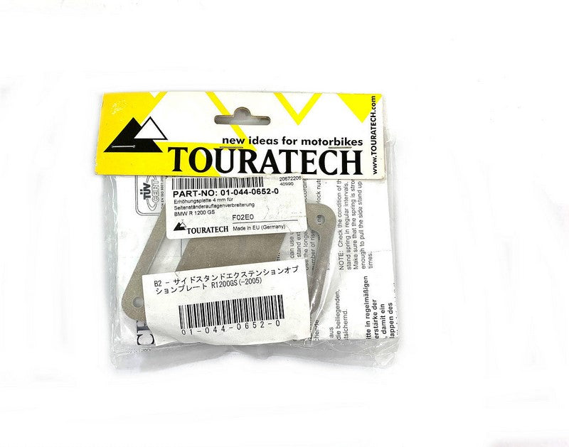 TOURATECH / ツアラテック 4 mm plate for kick stand support extension BMW R 1200 GS Accessory for 044-0650 | 01-044-0652-0